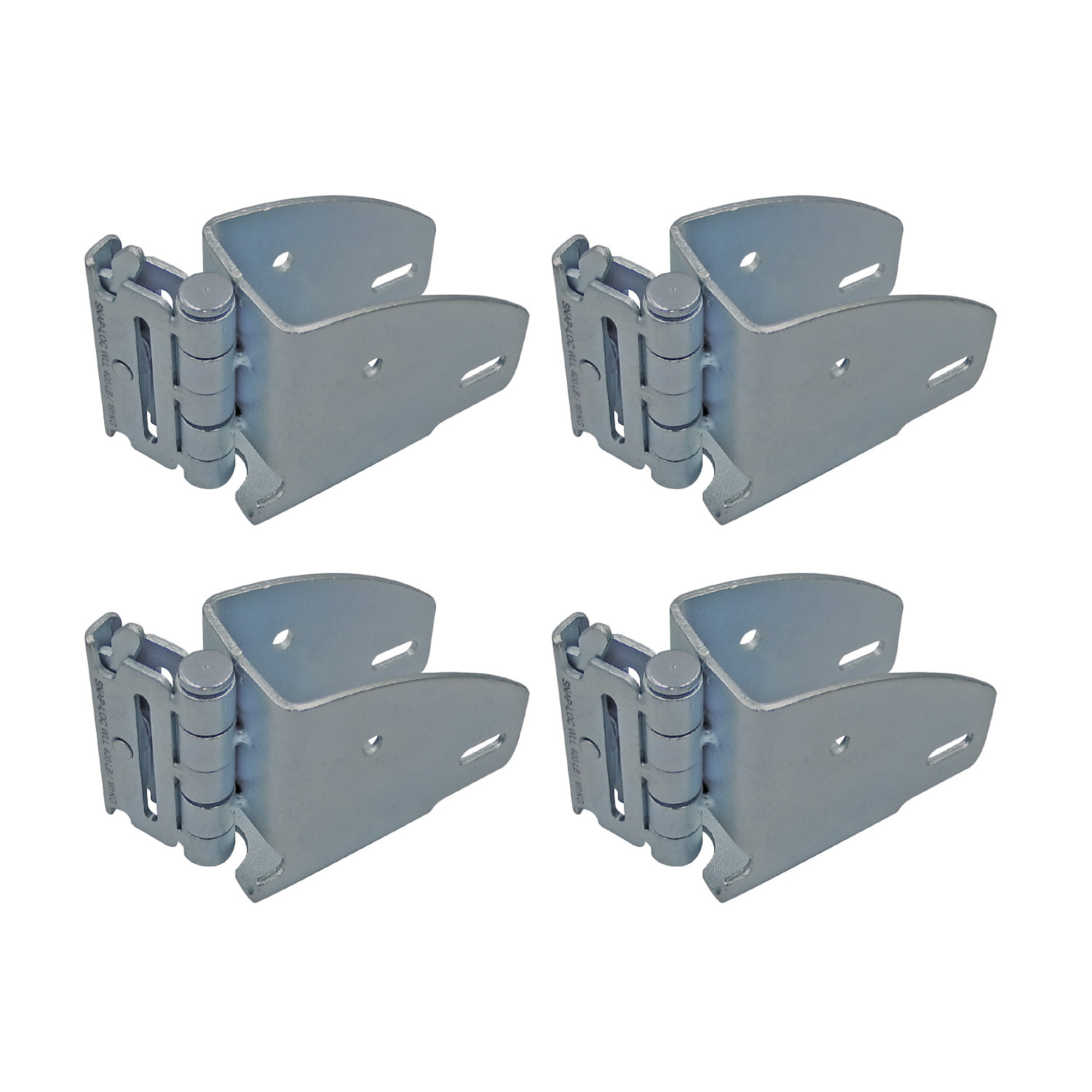 Snap-Loc E-Track Wood Beam End Socket with Hinge - 233 lb Working Load, 4 Pk, Model# SLAEWESHI4